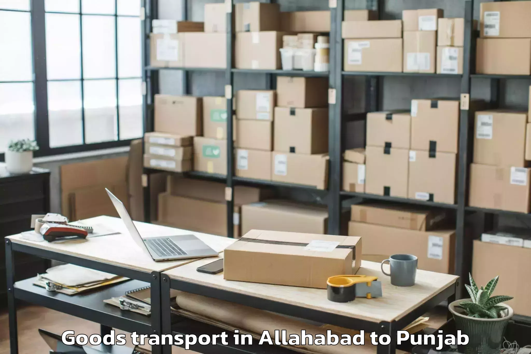 Leading Allahabad to Samana Goods Transport Provider